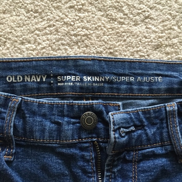 Old Navy Blue Skinny Jeans Size 2 - Picture 2 of 3